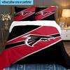 Atlanta-Falcons Rise Up 3pcs Bedding Set,Including 1pc Duvet Cover And 2pcs Pillowcases Perfect Gift for Christmas,Ideal for Bedroom, Dormitory