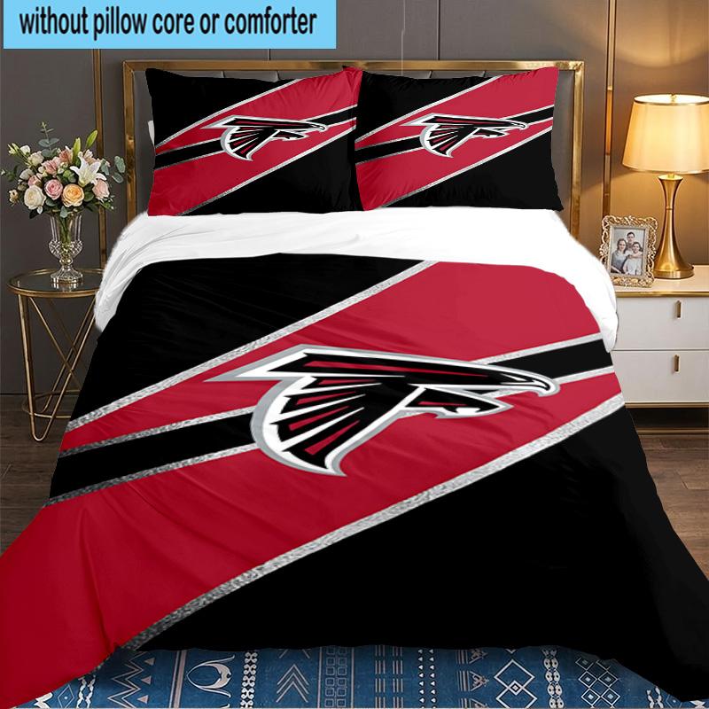 Atlanta-Falcons Rise Up 3pcs Bedding Set,Including 1pc Duvet Cover And 2pcs Pillowcases Perfect Gift for Christmas,Ideal for Bedroom, Dormitory