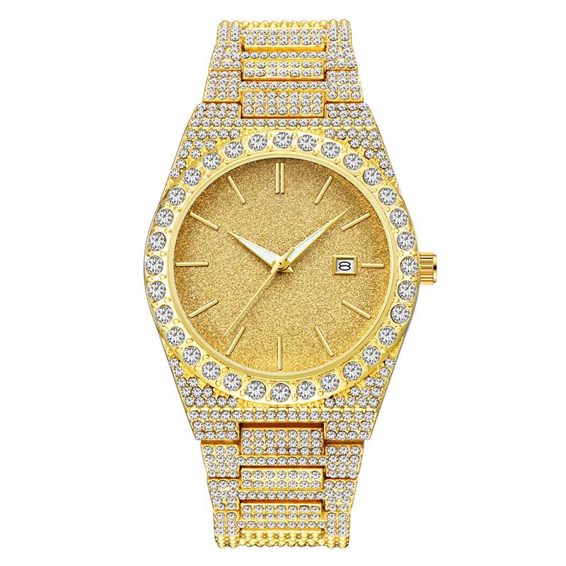 Reloj Hombre Original Big Brand Men Watches Casual Alloy Band Diamond Date Quartz Gifts Wrist Vintage Watch Relogio Masculino