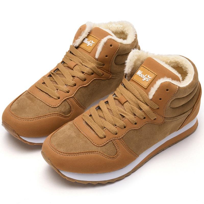 Winter Shoes Men Women Boots Warm Fur Shoes Women Snow Boots Casual Shoes Sneakers Ankle Unisex Shoes Winter Boots Plus Size 46