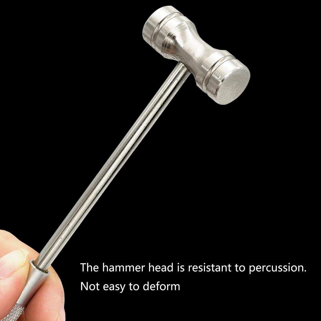 Multi Functional Watch Repair Tool Set Includes Round Hammer, Pad, and Non Slip Handle for Watchmakers and DIY Enthusiasts