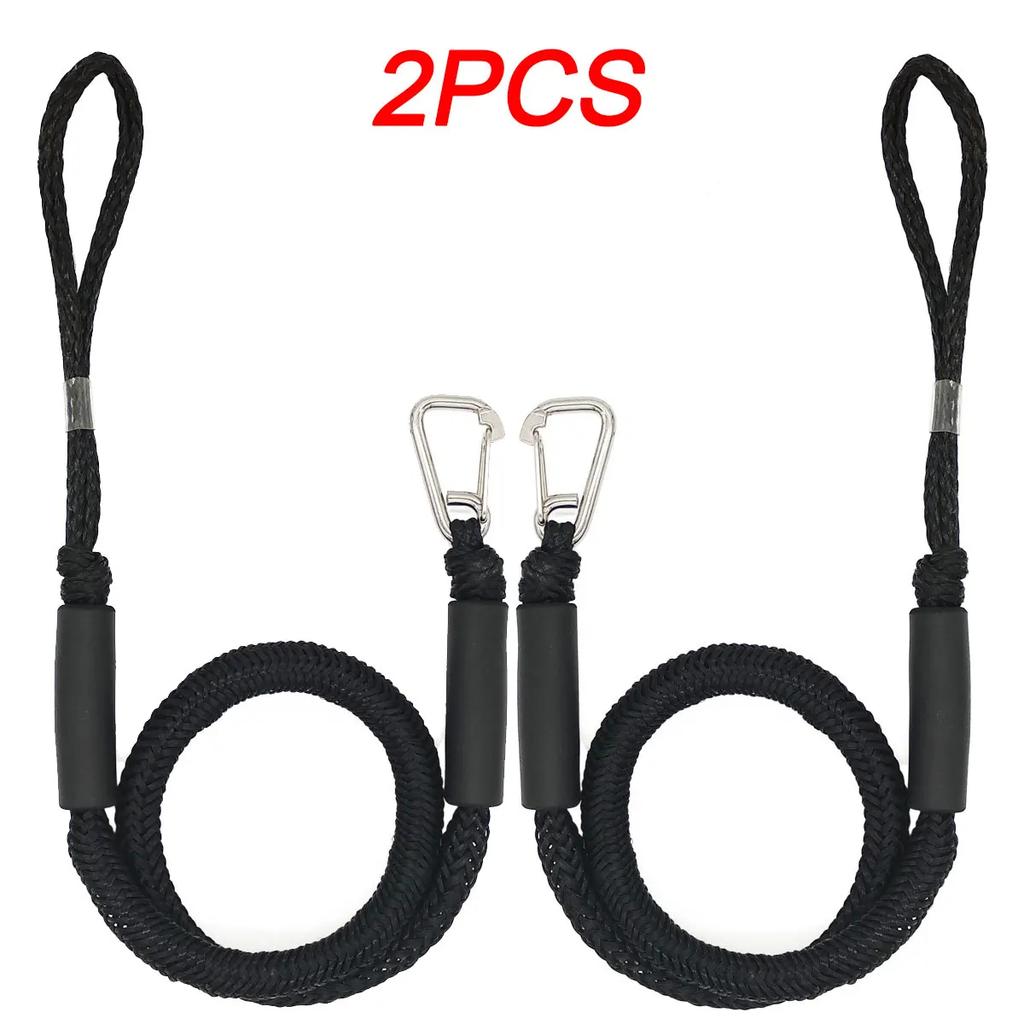 2/1PCS Dock Lines Elastic Marine Rope Bungee Cords Shock Ties for Kayak Watercraft Jet Ski Pontoon Canoe Power Boat Accessories