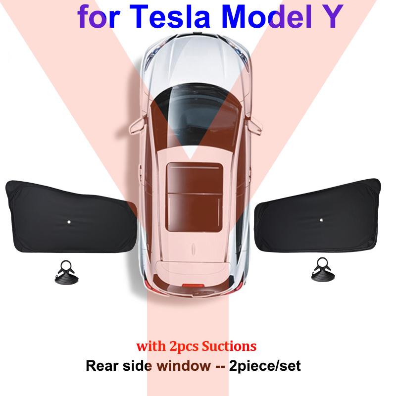 Для Tesla Model 3 2024 Highland Side Window Sun Shade Cover Присоска Передний Задний Ветровой Козырек Privacy Модель Y 2023 Солнцезащитный Козырек