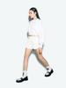 ASIF CALIE Crop Sweatshirt Whitemelange