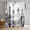 Pub Sign With Glass Of Beer Sheer Curtain For Living Room Bedroom Voile Curtains For Window Organza Curtains Party Tulle Drapes