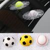 3D Baseball Football Tennis Ball Hits Car Body Car Stickers Auto Window Decals