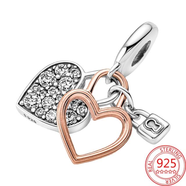 925 Sterling Silver Glass Beads Charms for Jewelry DIY Making Fit Original Bracelets Bangles for Women Gift