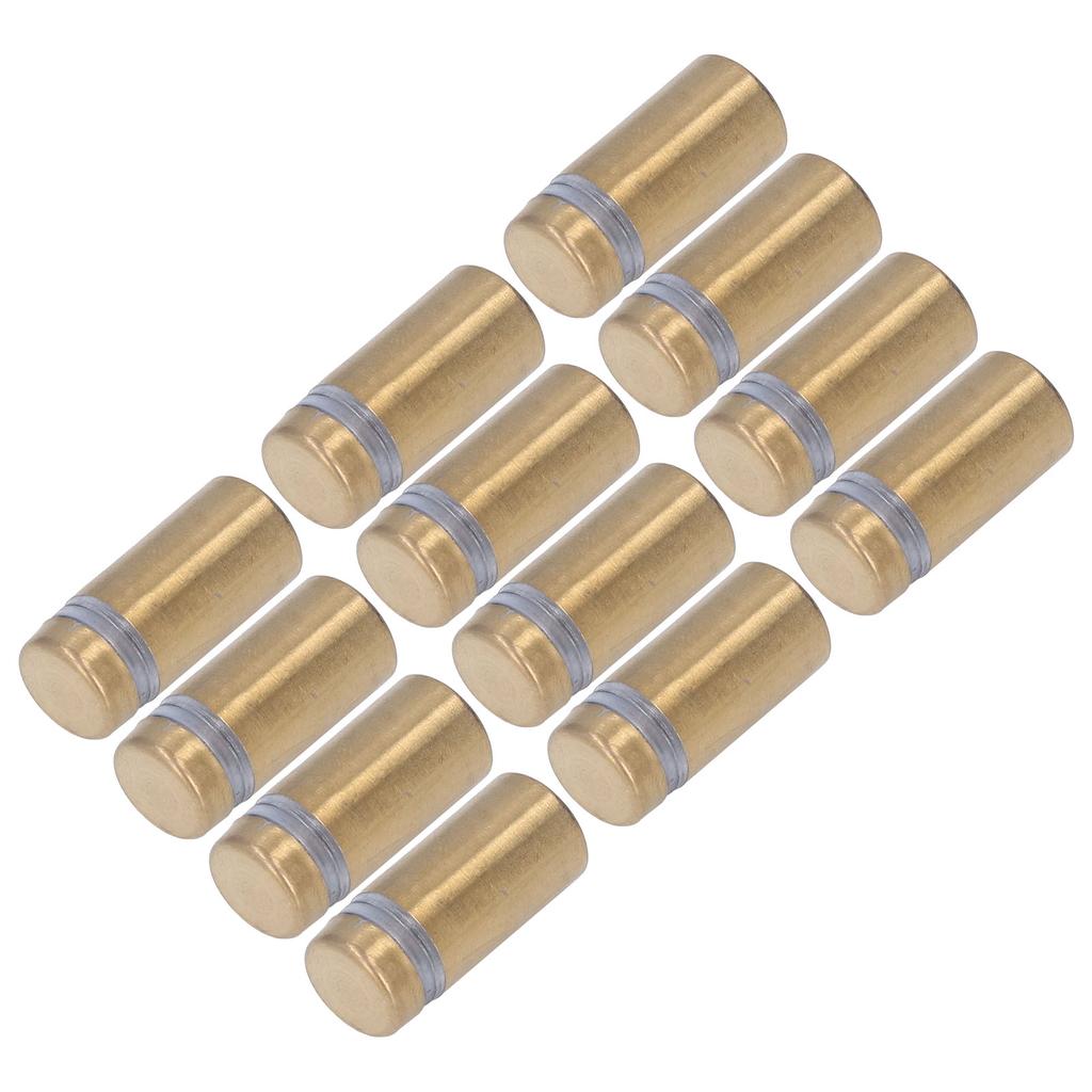 12Pcs Stainless Steel Standoff Screws Wall Sign Advertising Nails Hardware for Acrylic 12x25mm