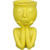 Смола Голова Кашпо Лицо Цветочный Горшок 6 дюймов Крошечные Человекообразные Цветочные Вазы Горшки для Суккулентов Настольное Украшение для Дома Офиса Садоводства В Помещении и На Открытом Воздухе