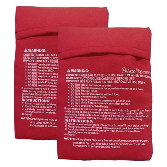 1/2/3/4/5Pcs Microwave Roasted Potato Bag Sustainable Reusable Fluffy Potato Maker Corn Cooking Pouch