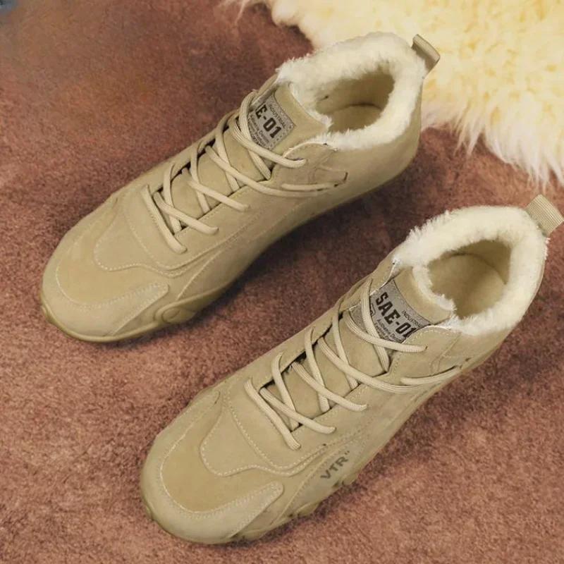 Мужская обувь с мехом, промышленные защитные зимние ботинки для мужчин, размер 44, модные 2025 года, оригинальные предложения, распродажа, низкая цена, предложение Y2k