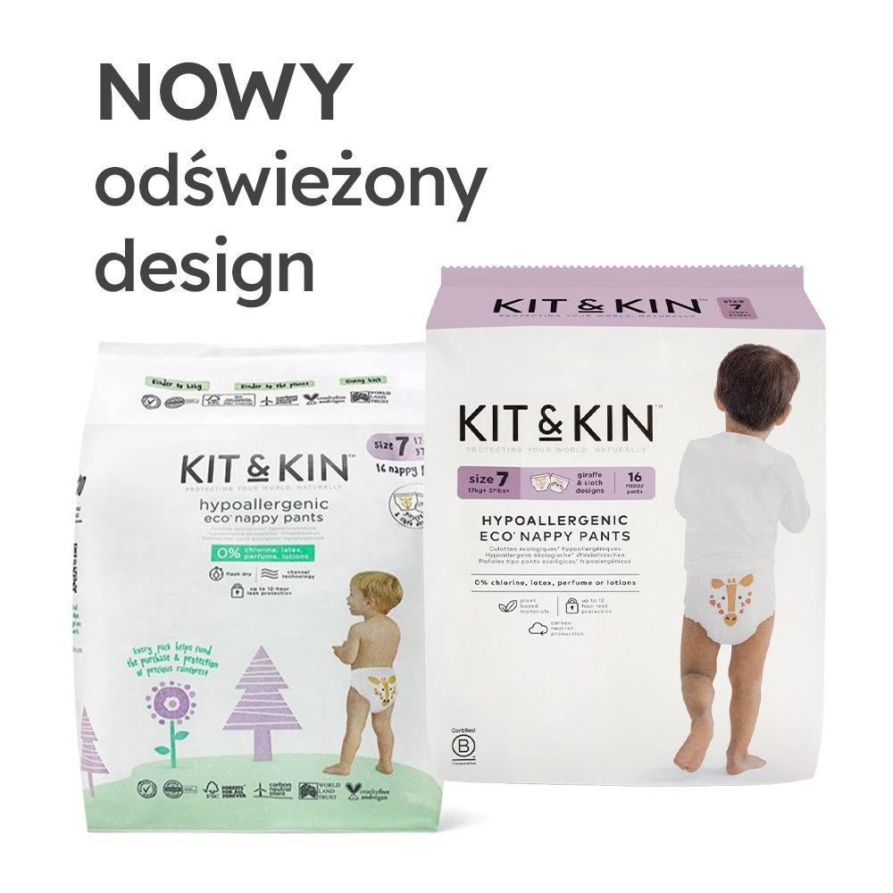 Pieluchomajtki Dla Dzieci Jednorazowe Rozmiar 7 (17 Kg+), 16 Szt. Kit&Kin