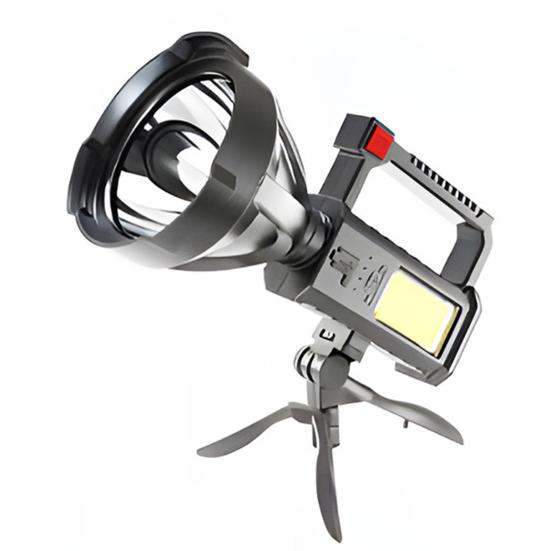 USB-перезаряжаемый прожектор, ручной фонарь высокой яркости с штативом, водонепроницаемый, ударопрочный, наружный прожектор для кемпинга, пеших прогулок, чрезвычайных ситуаций