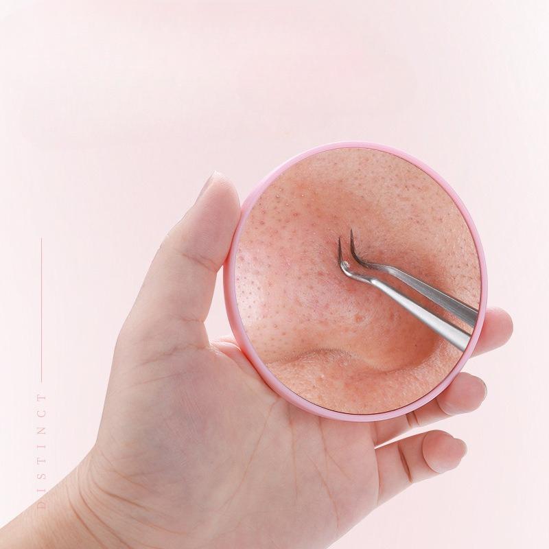 Popular Round Mirror 5x/10x/15x Magnification Mirror with Suction Cup Blackhead Magnifying Mirror for Bathroom Portable Makeup