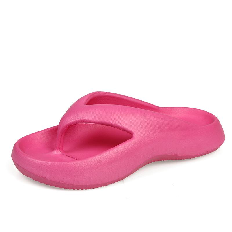 Женские летние шлепанцы с толстой нескользящей подошвой 2025 года: Стильные пляжные и уличные сандалии