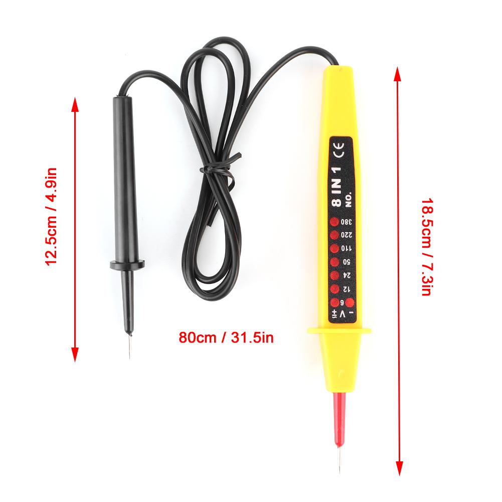 8 в 1 тестер напряжения переменного тока 6-380 В Многофункциональный автомобильный тестер электрических приборов с входом