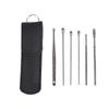 6Pcs Portable Travel Ear Pick Earwax Removal Kit Professional Earwax Cleaner Tools with Storage Box