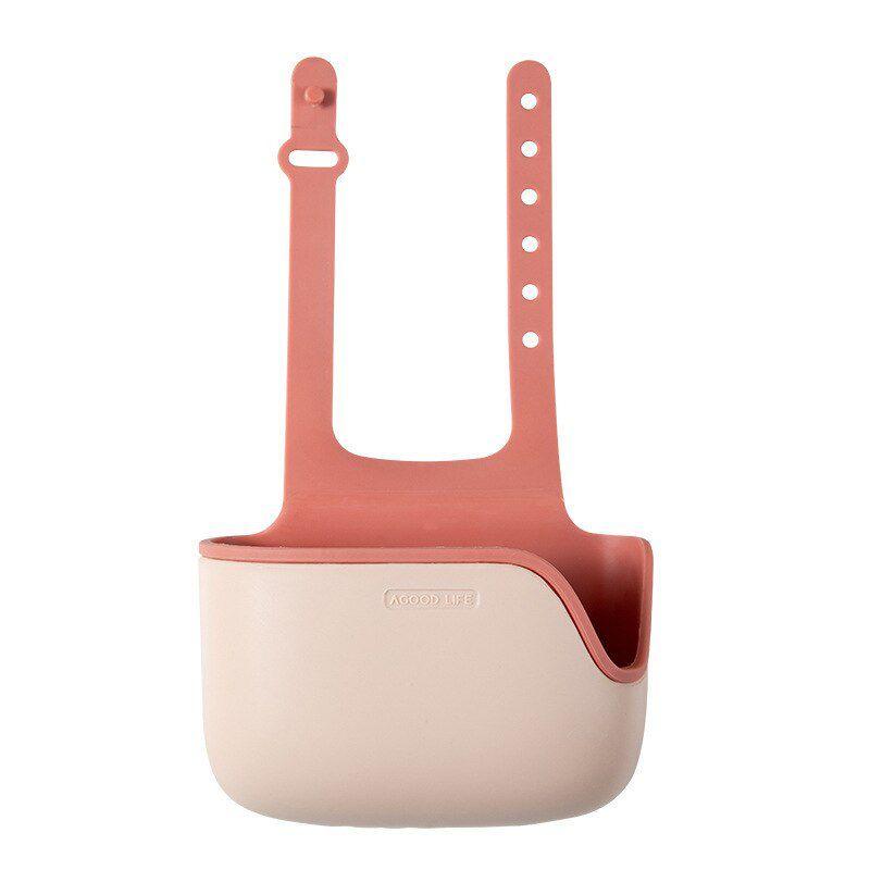 Регулируемый держатель для раковины, подставка для мыла и губки, сушилка с прочной двухслойной конструкцией