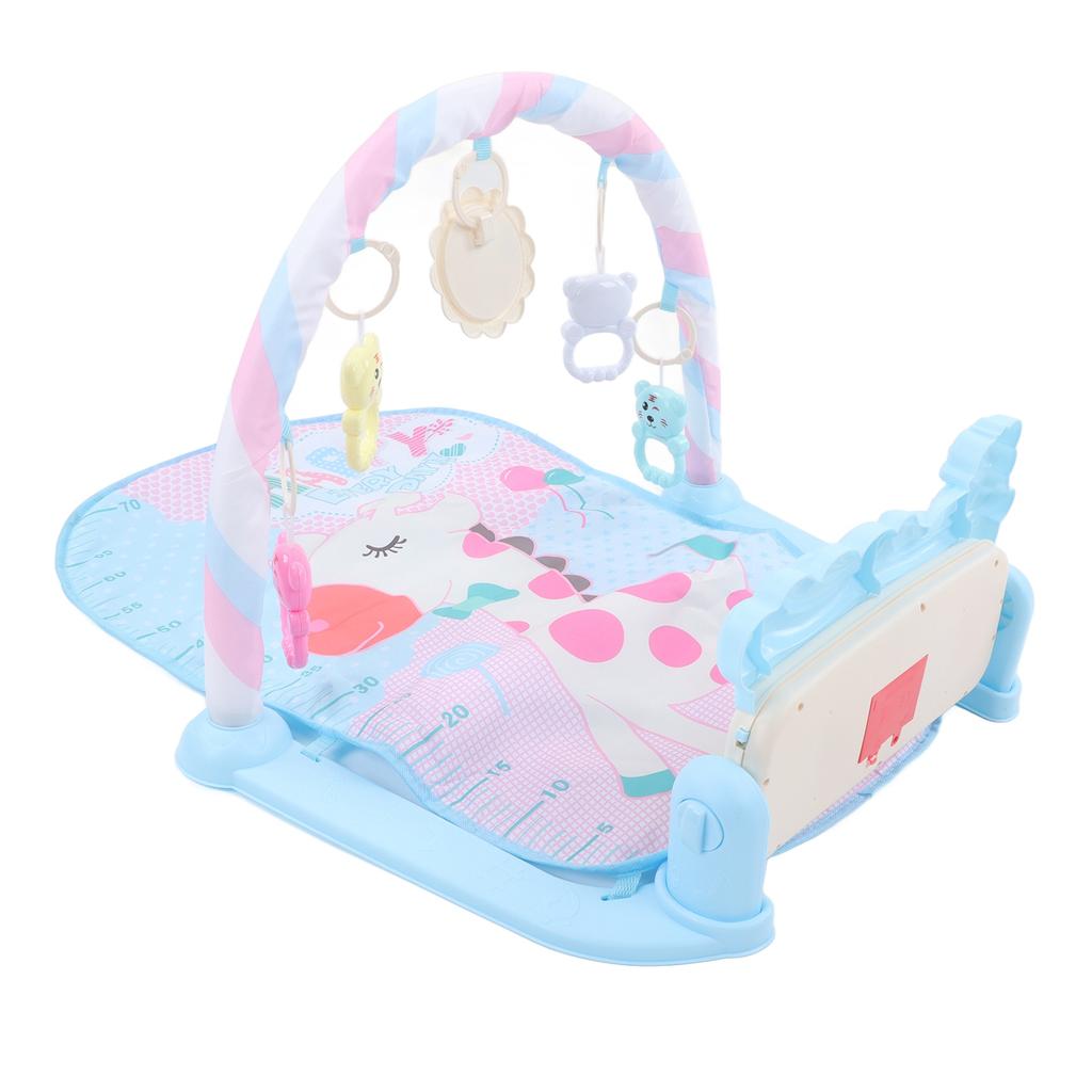 Baby Kick Play Piano Learning Toy Multifunctional Baby Play Mat with Piano Rattles for Baby Infant