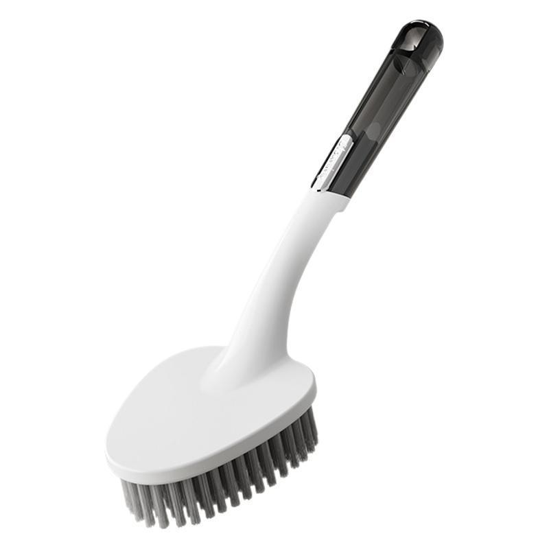 Hard Bristle Cleaner with Humanized Wood Handle for Bathrooms and Showers