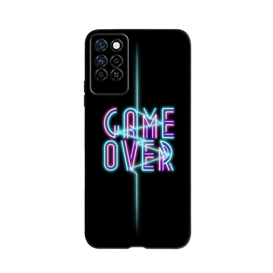 Милый Чехол Для Infinix Note 10 Pro NFC X695C X695 Чехол Для Телефона Черный Силикон Мягкий Чехол Для Infinix Note 10 Funda Note10 Pro 6.95"