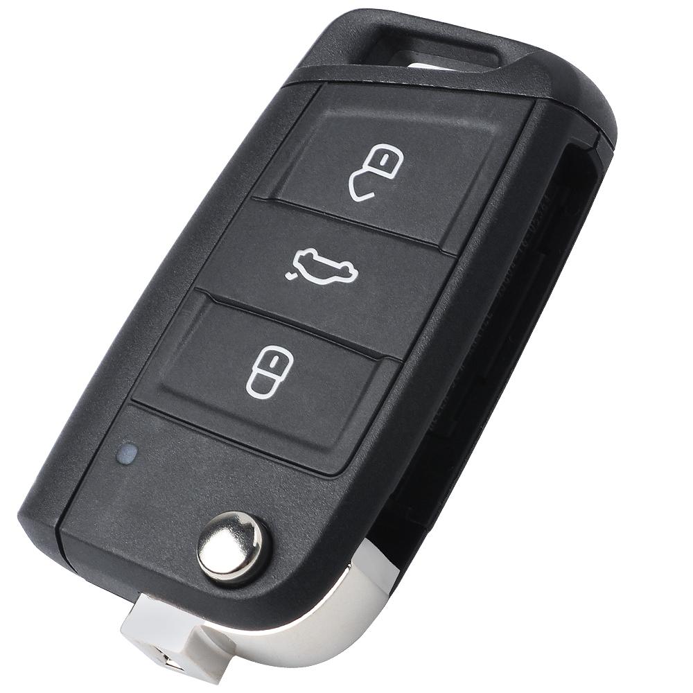 KEYECU 434 МГц 5C/MQB49 Keyless Go Автомобильный Пульт Дистанционного Управления Для Volkswagen VW T Cross POLO 2019+ SKODA GOLF SEAT 2G6959752 OEM 2G6959752D
