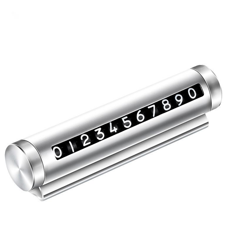 Автомобильная номерная табличка Временная парковочная карточка Алюминиевые наклейки Поворотная Парковка Стоп Временная парковочная карточка Автоаксессуары