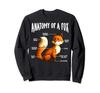 Fox Anatomy Funny Fox Lovers Design Cute Animal Gift Sweatshirt
