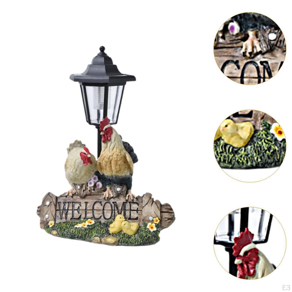 Фигурка животного Солнечный фонарь для двора, декоративная световая дорожка