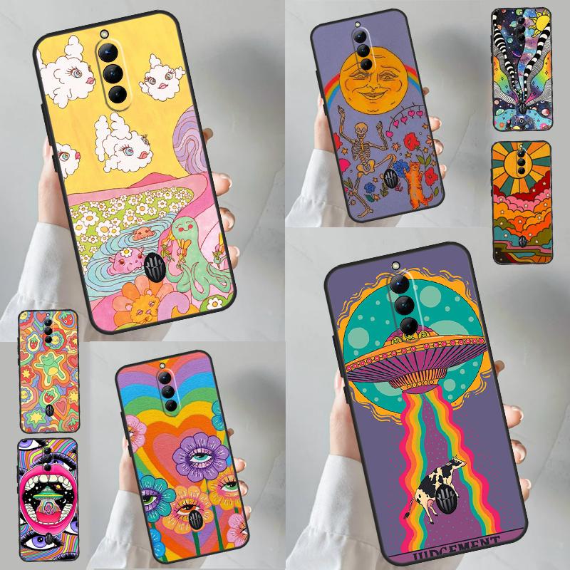 Cute Indie Hippie Case For ZTE Nubia Red Magic 8S 8 9 Pro Plus Red Magic 6 7 Pro 6S 7S Pro 5G 5S 6R Funda