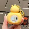 TV Style Capybara Luminous Keychain Tea Cup Shower Cute Animal Keychain  Bag Decor