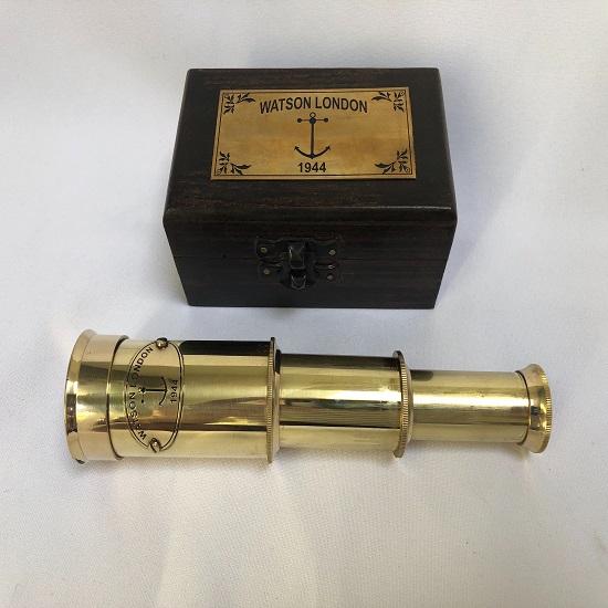Телескоп Tubby 6" из латуни или бронзы в деревянном ящике