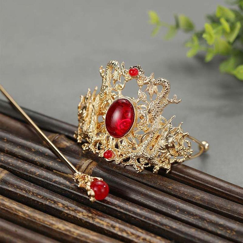 Pearl Zinc Zinc Alloy Girls Jewelry Women Tiara Hanfu Ornament Chinese Style Hair Crown Hair Accessories