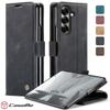 CaseMe Ретро откидной кожаный чехол для телефона для Samsung Galaxy Z Fold 7 6 5 4 Fold7 Fold 6 Fold 5 5G Обложка Книжка Винтажный Кошелек Слот для Карт Держатель Карман Коке