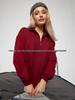 Retro Trendy Women's Lapel Zipper Hoodie - New Warm Top for Autumn/Winter 2025