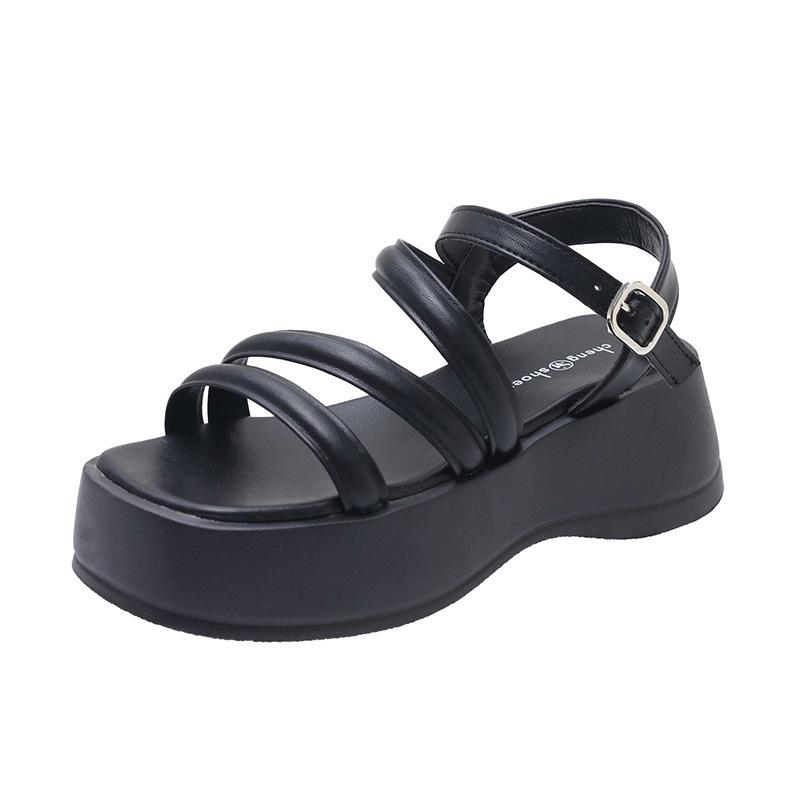 Fashion Casual Silver Platform Sandals