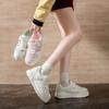 2025 Spring Little White Shoes New Korean Version Ins Female Students Height Increase Platform Sports Board Shoes Casual Shoes Female KJ707