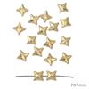 30-50Pcs Gold/Rhodium Plated CCB Loose Space Beads Star Flower Beads for Bracelet Necklace DIY Jewelry Making Beads