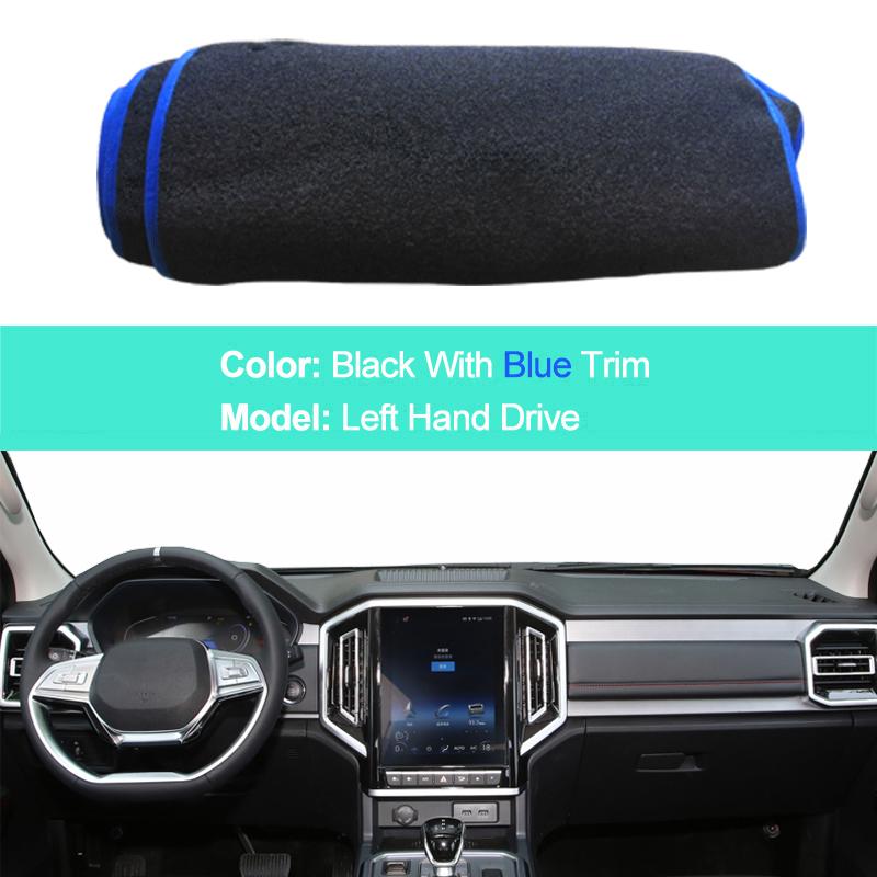 2 Layers Car Auto Dashboard Cover Carpet Cape for JAC T9 Hunter 2024 Dashboard Pad Anti-UV Accessories