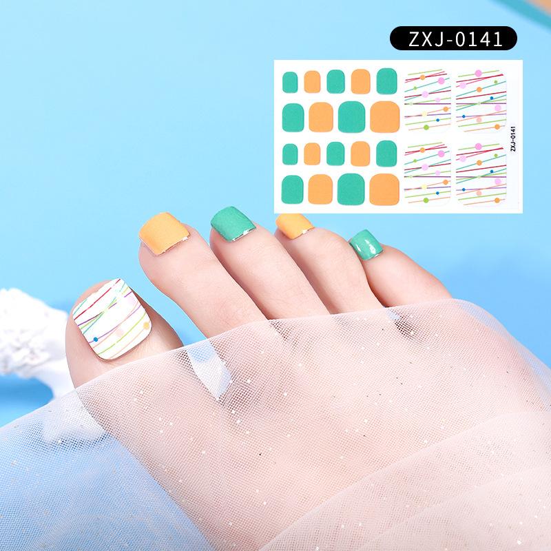 Летняя новая наклейка для ногтей, милая наклейка для ногтей на ногах, водонепроницаемая прочная наклейка для ногтей, декоративная женская