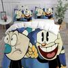 3D Новое постельное белье Мультяшный Cuphead Комплект постельного белья с наволочкой Пододеяльник Мягкий Размер Queen King Постельное белье Дом