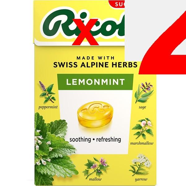 Конфеты Ricola Lemon Mint Herbal Candy без сахара 40 г. Особенности: 13 трав с освежающим вкусом мелиссы. S Особенности: 13 трав с освежающим вкусом мелиссы.