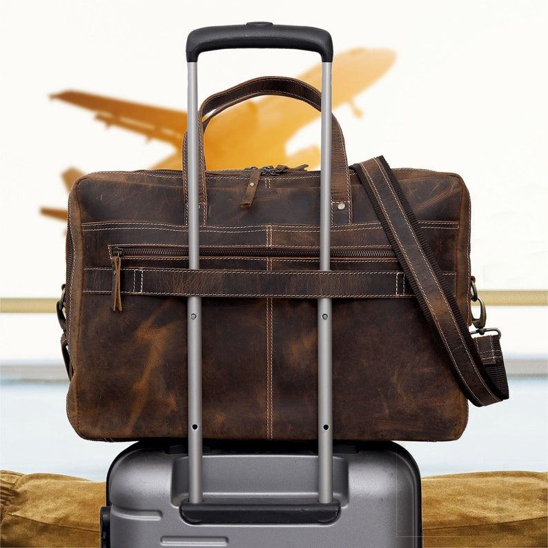 Personalized Handmade Leather Handbag Briefcase Messenger Bag Men Leather Shoulder Bag School Laptop Bag Best Travel Bag Satchel Bag GIFT