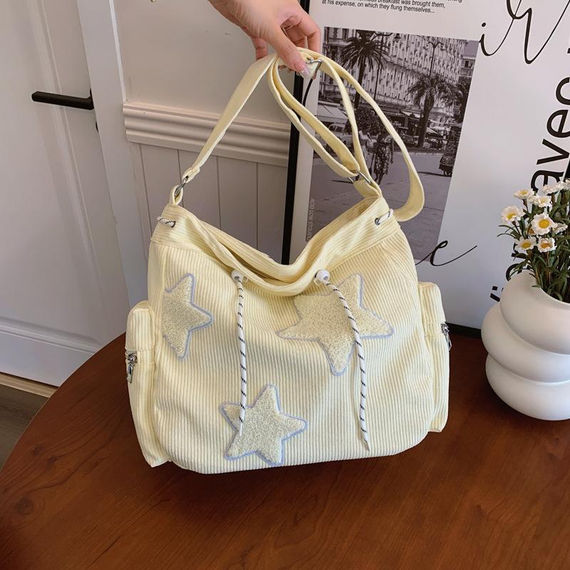 Сумка через плечо из вельвета цвета стыка, женская сумка, трендовая простая модная холщовая сумка большой емкости