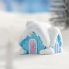 Decor Garden Ornament Desktop Snow Scene Rabbit Figurine Micro Landscaping Miniature Snowman Bunny