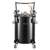 Pressure Pot Paint Tank, 30 L Heavy Duty Steel Pressure Pot Tank, Spray Paint Pressures Pots with Three Quick-Connect Couplers for Home Use, DIY, Art