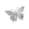Shatterproof Mesh Butterfly Decorations For Christmas Tree 25Cm Glittering Wing Indoor Outdoor Festival Party Supplies