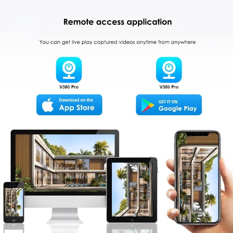 Беспроводная WIFI/4G дистанционная водонепроницаемая камера, наружная домашняя интеллектуальная камера наблюдения высокой четкости, монитор с двумя экранами
