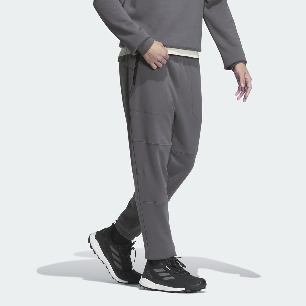 adidas Спортивные брюки из френч-терри с однотонным логотипом, мужские штаны, темно-серые IW3910