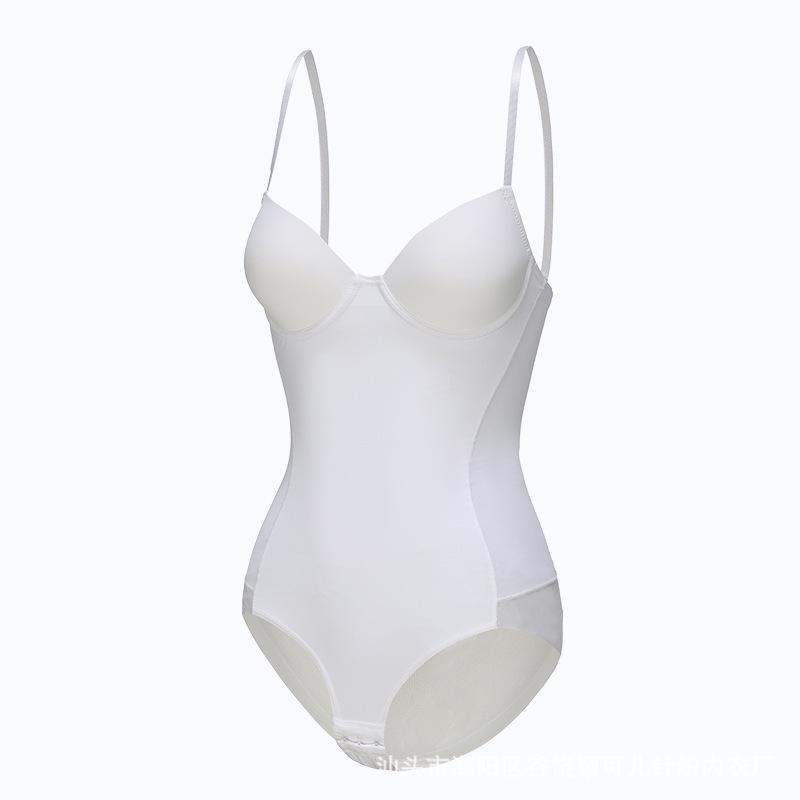 European-American Body Shaping Bodysuit: Plus Size Underwire Bra, Waist & Belly Lifting